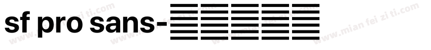 sf pro sans字体转换